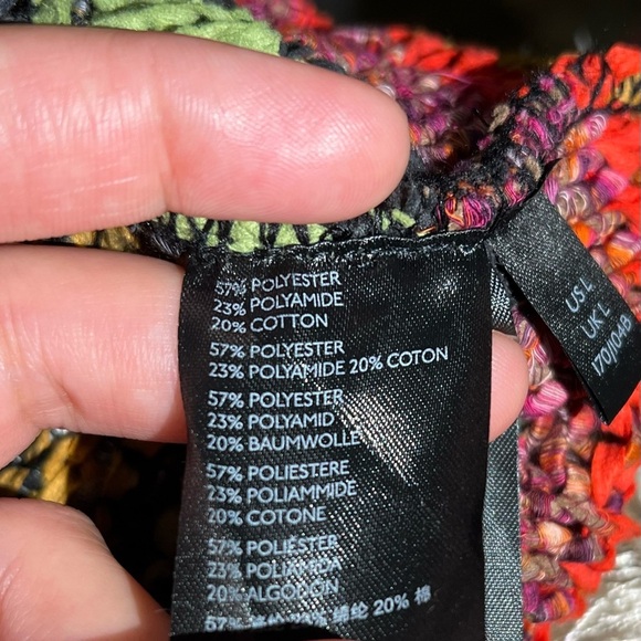 Anthropologie Multicolor Striped Audra Tank Italian Knit Top Size Large - Picture 8 of 9